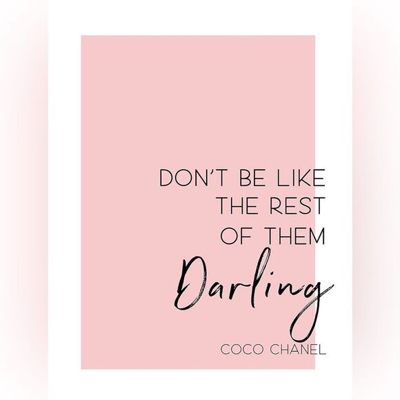 The faces and words of Coco Chanel print picture~ Office home decor YOU CHOOSE - Picture 3 of 8
